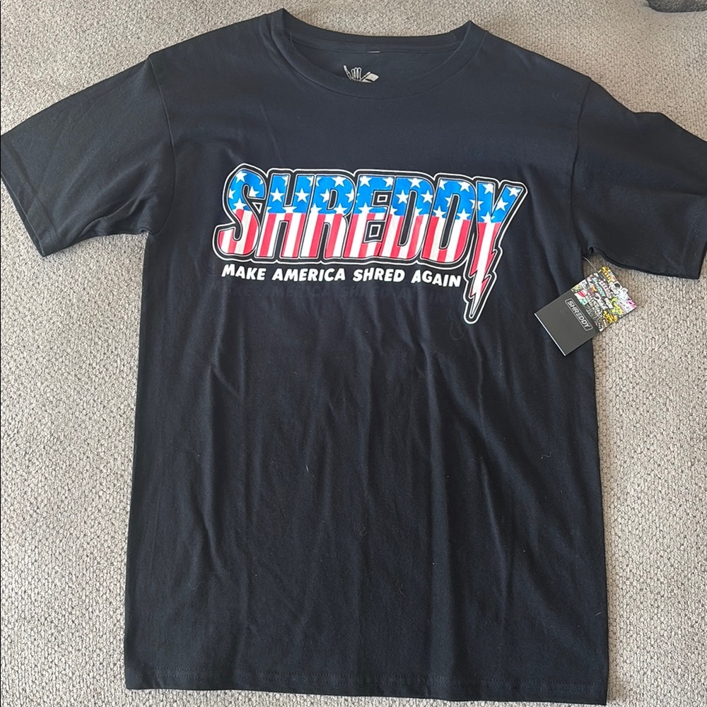 Black Short Sleeve Tee with Bold Graphic